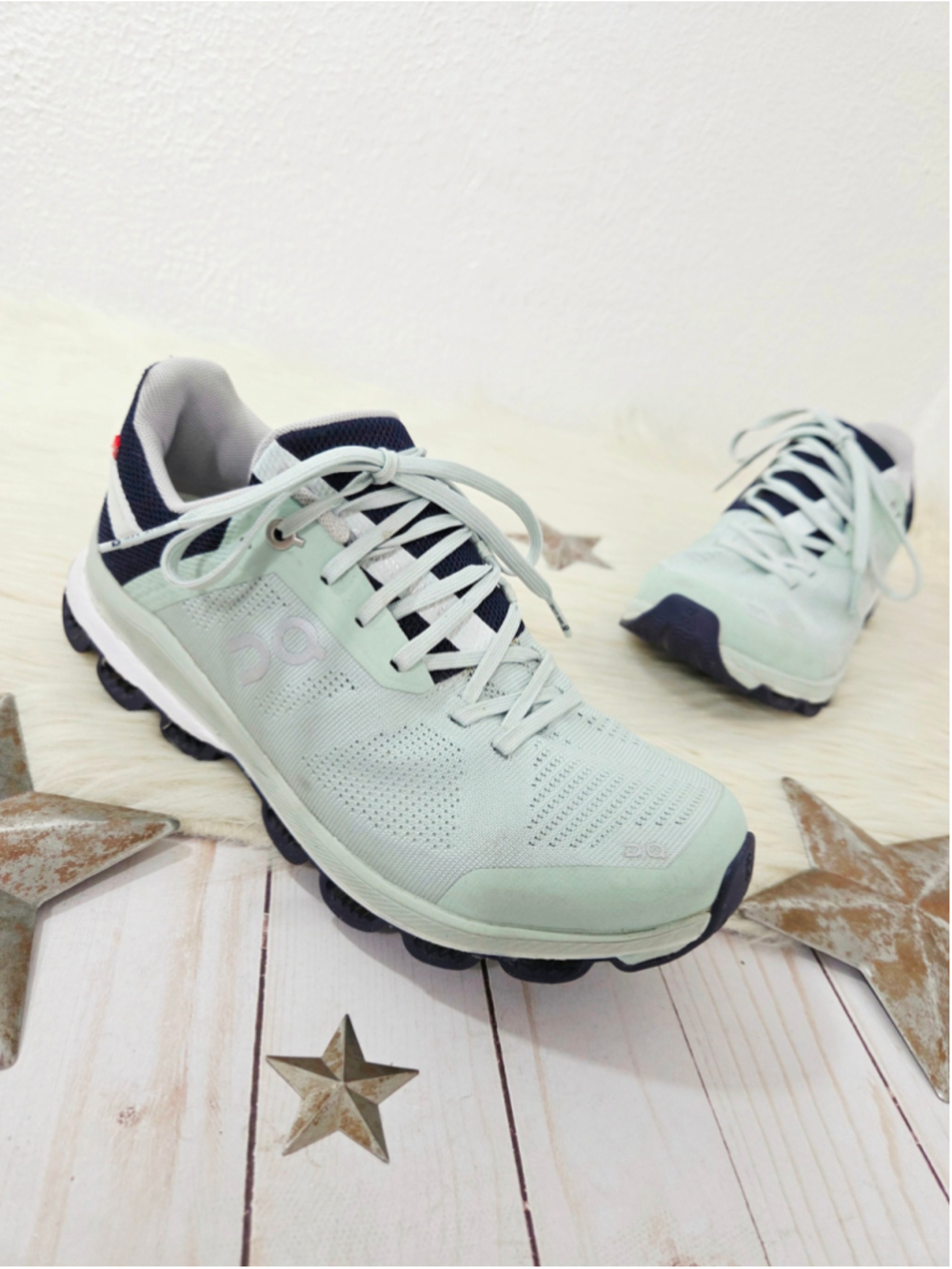 On Cloudsurfer 6 Women’s Running Shoes sneakers fennel ink mint green blu size 7